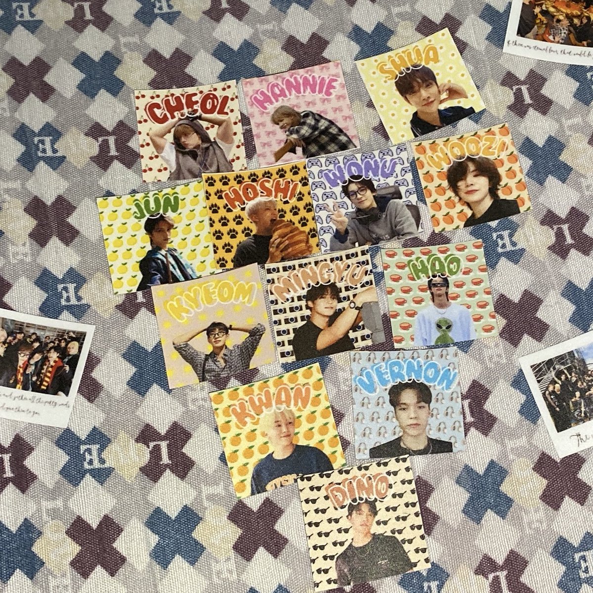kwonnlee's tweet photo. better late than never 😆

⋆₊˚⊹17RH IN BULACAN FREEBIES ⋆₊˚⊹

-keychains/hairclips
-ot13 &amp; hoshi banners
-miniteen stickers!
-svt 1x1 stickers 

open for on the spot trades!

see u there caratsss 🫶🏻 https://t.co/oU48xdmThy