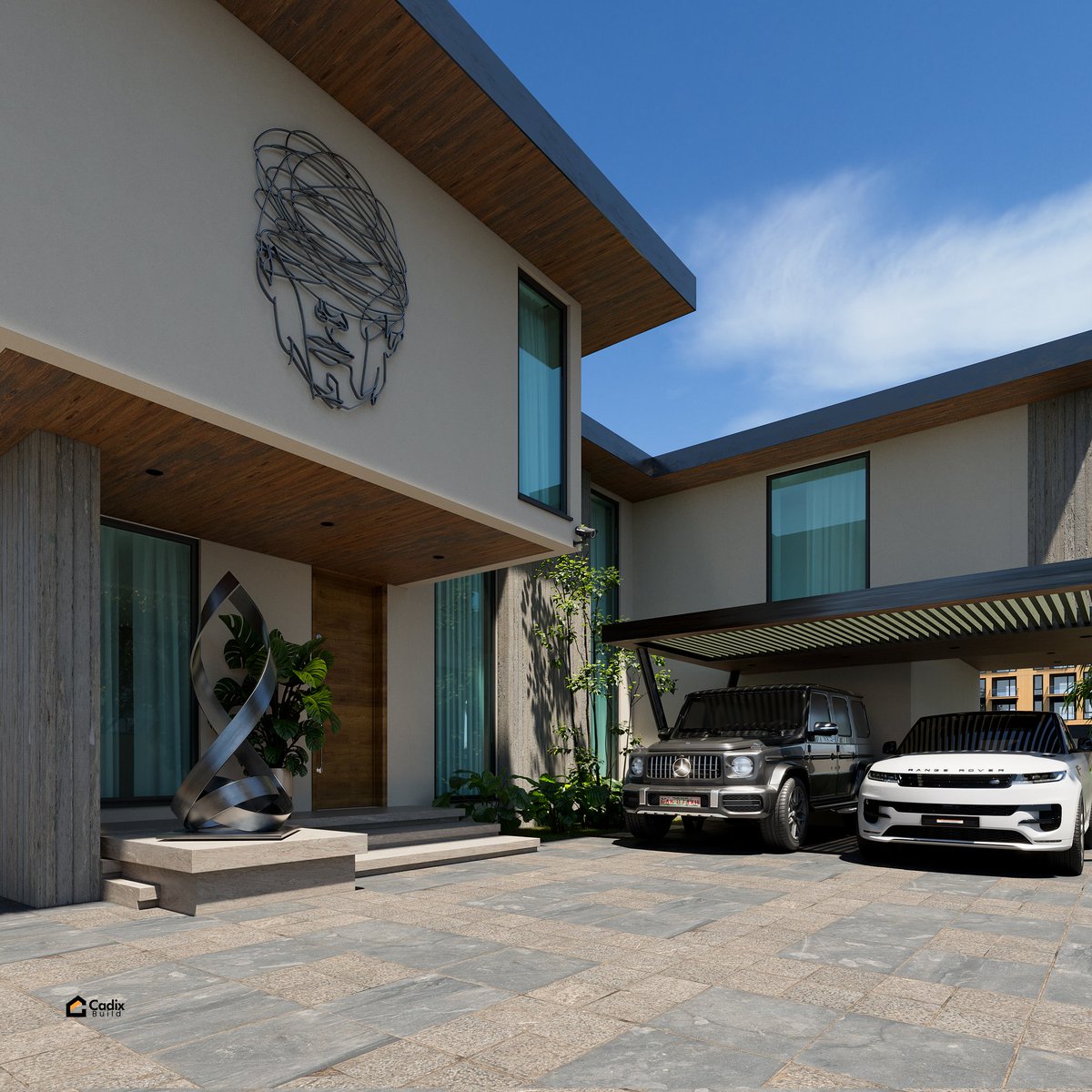 CadixBuild's tweet photo. E D E N .. A five bedroom home design.. it features elements that support tranquility and serenity.. 
Designed and images @CadixBuild 

#exterior #designs #home #explore #x https://t.co/znS7VtwZTy