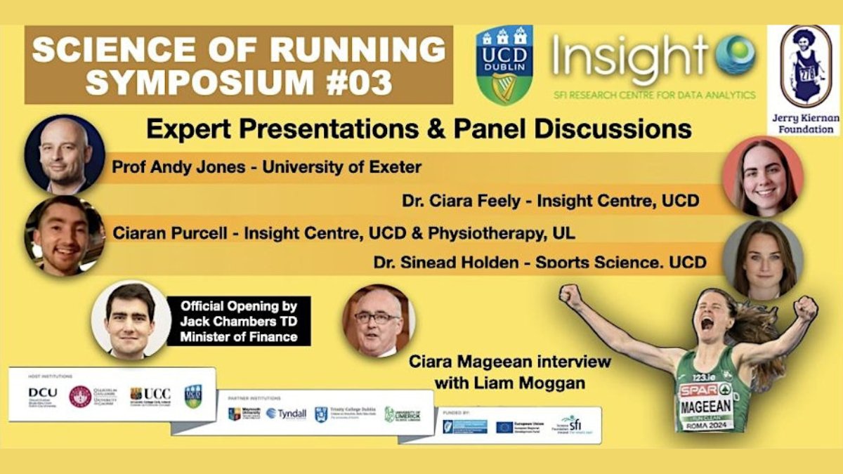 UCD Public Health, Physiotherapy & Sports Science (@ucd_sphpss) on Twitter photo 📅Saturday, January 18, 10:30am - 3:30pm
📍UCD Village Auditorium, Belfield, Dublin 4
If you have an interest in running or are involved in training and research, you are invited to the third Science of Running Symposium, organised by the UCD Insight Centre for Data Analytics in 📅Saturday, January 18, 10:30am - 3:30pm
📍UCD Village Auditorium, Belfield, Dublin 4
If you have an interest in running or are involved in training and research, you are invited to the third Science of Running Symposium, organised by the UCD Insight Centre for Data Analytics in