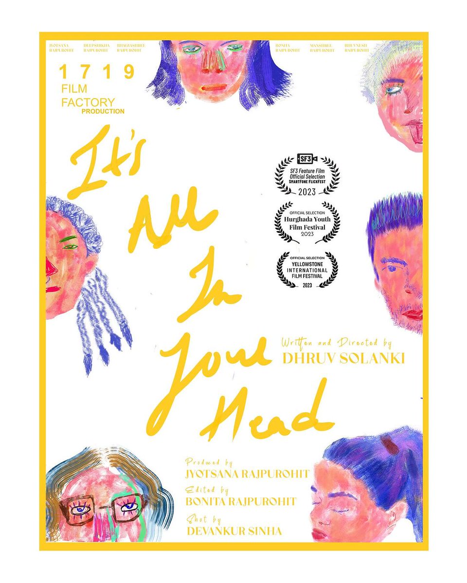 CinemaRareIN's tweet image. What if Kardashians were born in a rural Rajasthani family and lived in Baroda on a budget?

#ItsAllInYourHead (2023) by #DhruvSolanki, now available on @opentheatre21 at ₹59.

Ft. #LSD2 star #BonitaRajpurohit with siblings Bhagyashree, Deepshika, Jyotsana, Manshree &amp;amp; Bhuvnesh.