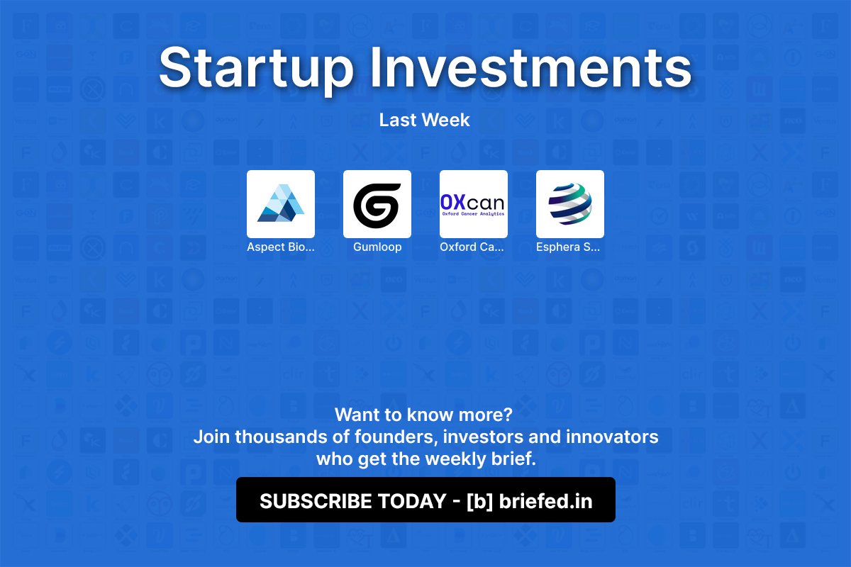 Here are the 🇨🇦 tech investments from last week!

Want to know more?

Latest trends: brf.fyi/3B6ELDH

Newsletter: brf.fyi/377k7bL