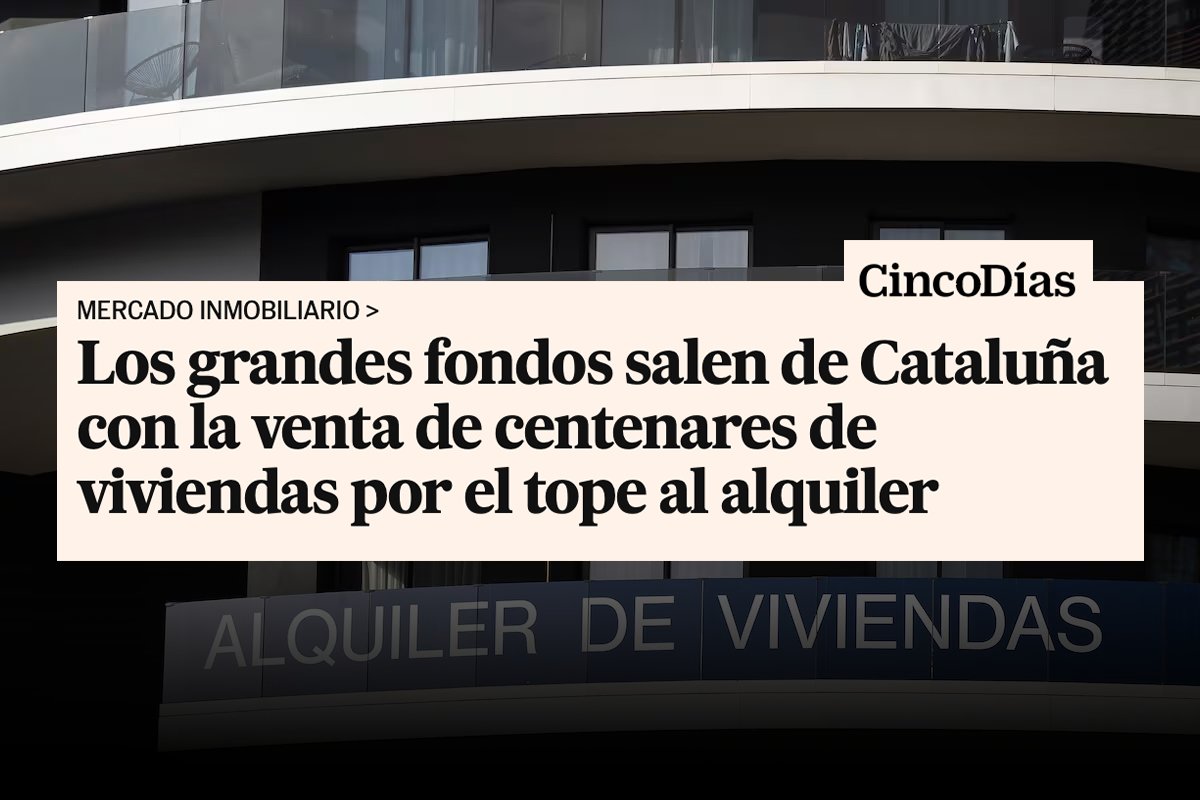 Y ahora que venga Ayuso a decirnos que la Ley de Vivienda no sirve. Cierren al salir.