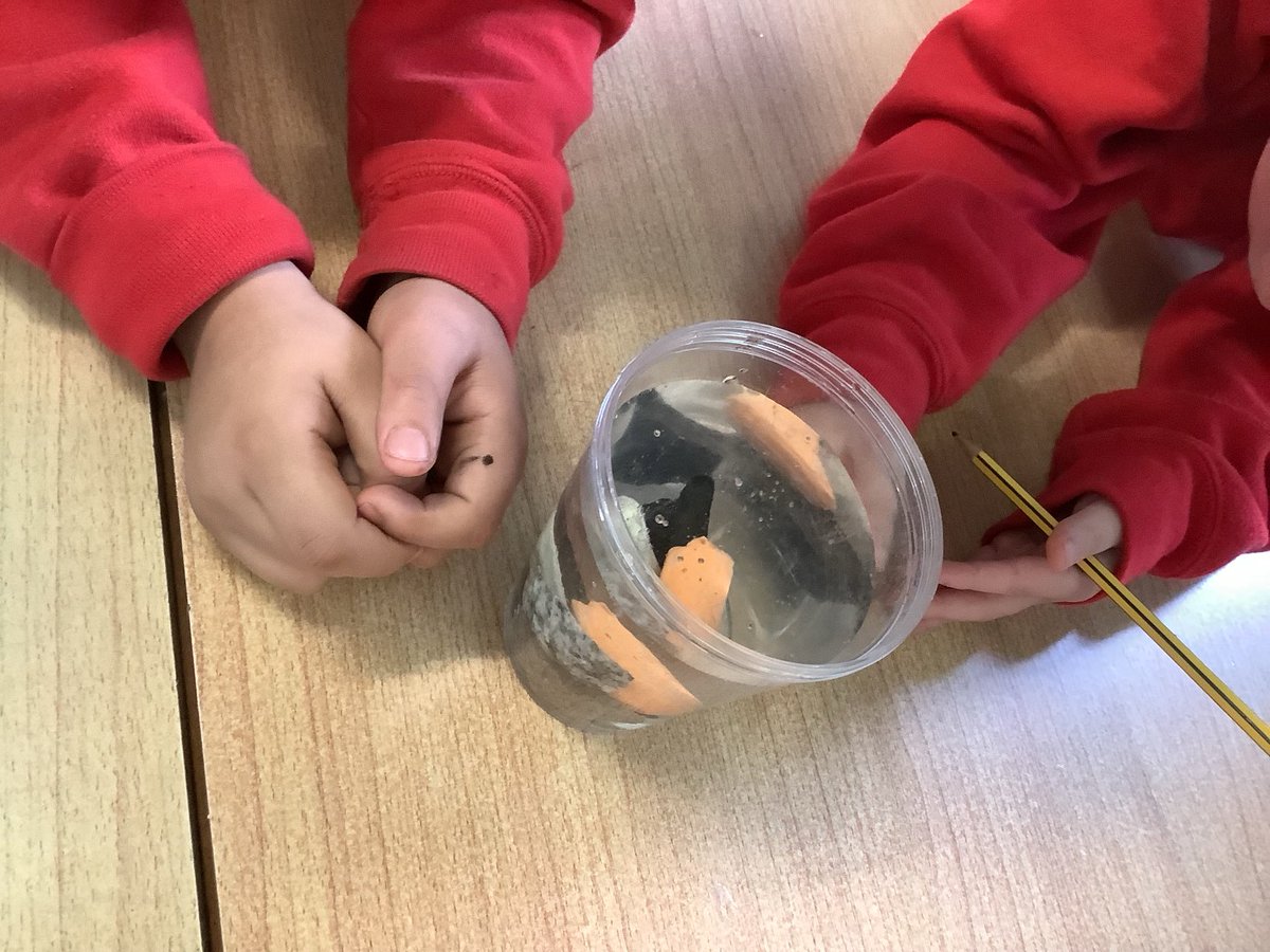 LarkHallPrimary's tweet photo. #lhtower #lhlondon #lhstu #lhblp We are finding out which rocks are sedimentary and which are igneous based on whether they are permeable and if they crumble. https://t.co/KOsyXjbx06