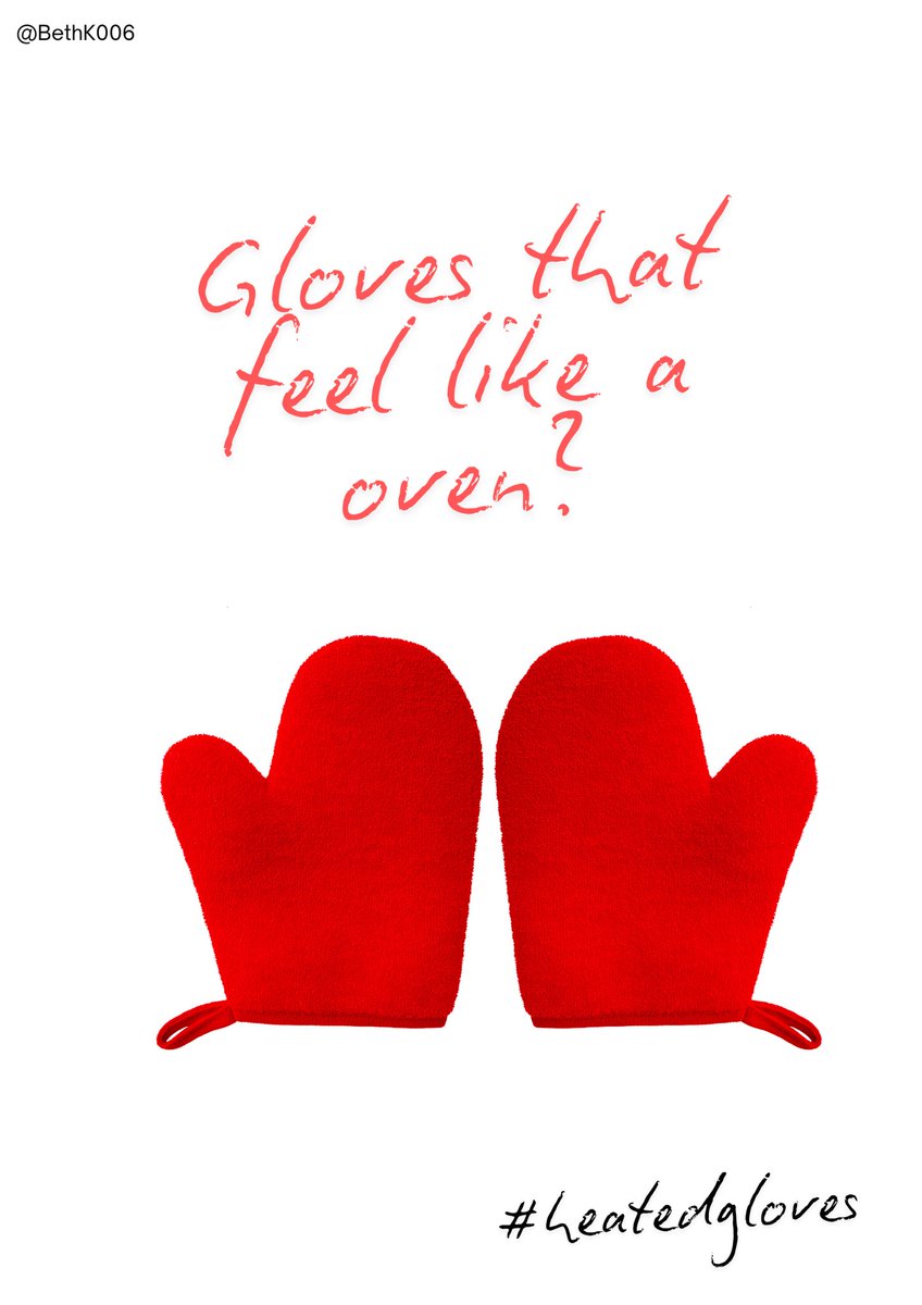 A poster to advertise #heatedgloves <a href="/OneMinuteBriefs/">One Minute Briefs ⏱️</a>