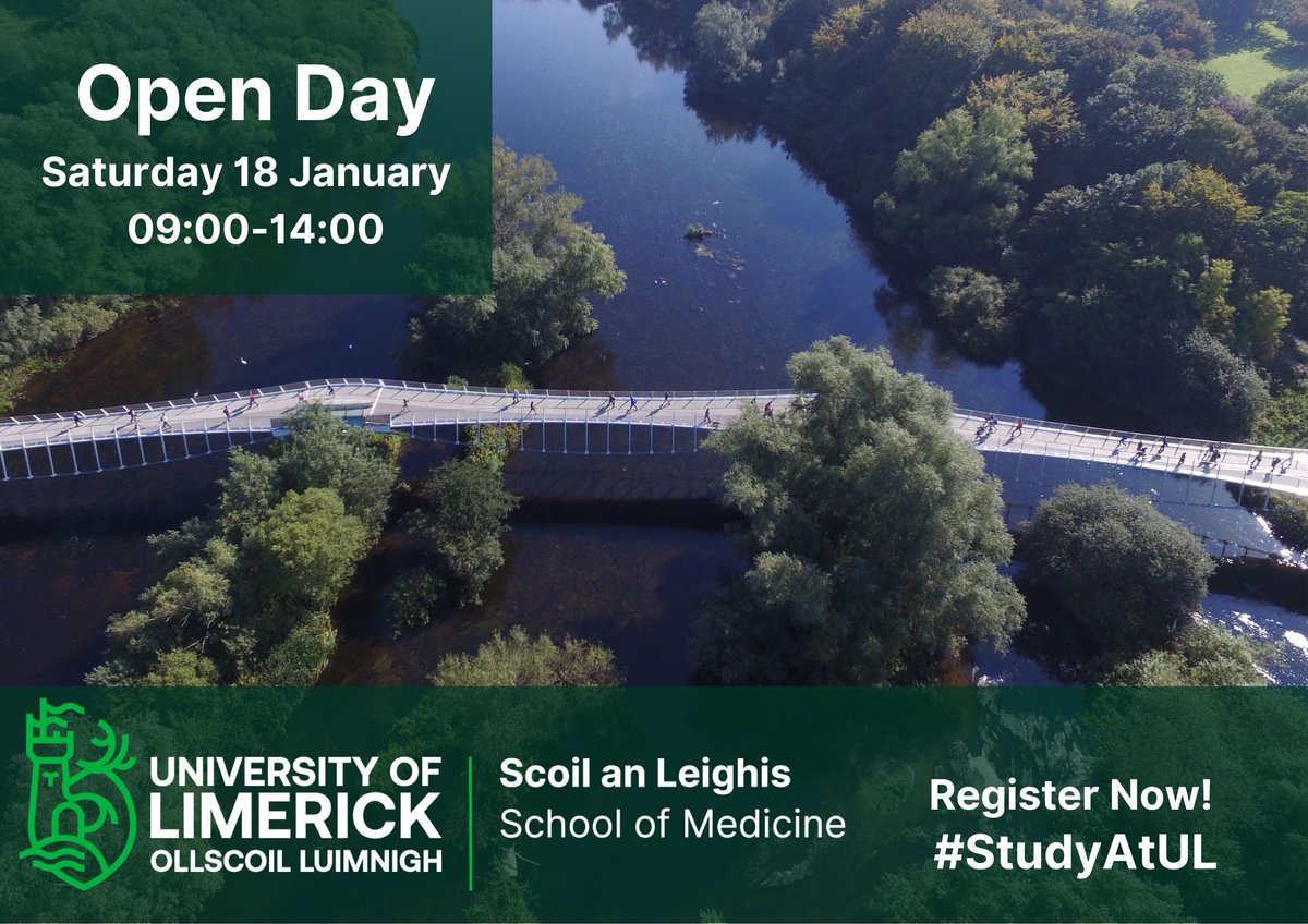 Be sure to stop by our BSc Paramedic Studies talks in the Main Campus at 11:00 &amp; 13:00. We will have both students and staff available on the day to answer any questions. <a href="/ProfColumDunne/">Colum Dunne</a> 
#StudyatUL #paramedicstudies
Book your place here: ul.ie/opendays