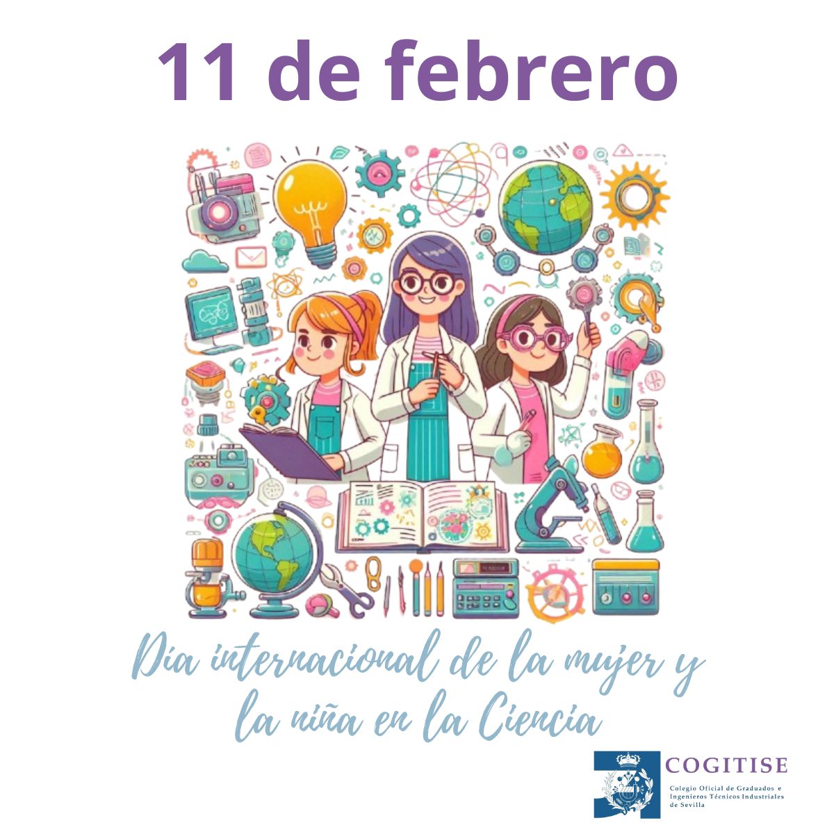 cogitise's tweet photo. 🔬 ¡Feliz Día de la Mujer y la Niña en la Ciencia! 🌟
👩‍🔬💡 Desde investigadoras hasta ingenieras, todas son una inspiración y un recordatorio de que la ciencia no tiene género. Sigamos apoyando y fomentando el interés por la ciencia en las nuevas generaciones. https://t.co/6cSt78QlHU