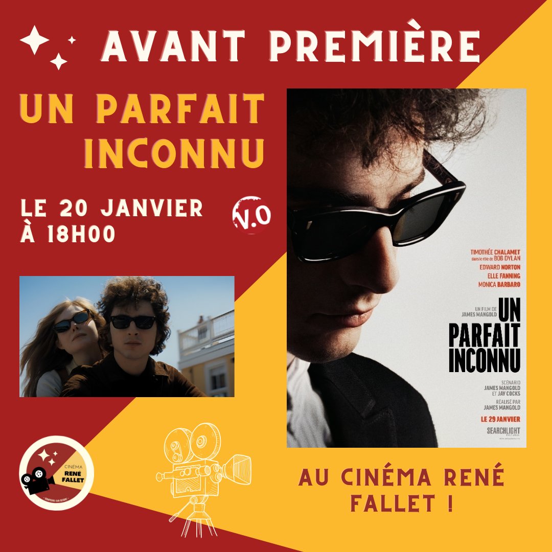 Cinema_RFallet's tweet photo. Ne manquez pas notre avant première du film Un Parfait Inconnu le lundi 20 janvier à 18h00 au cinéma René Fallet ! 

/!\ Le film sera en version originale sous-titrée /!\

A bientôt dans votre cinéma https://t.co/cnHWAxi67B