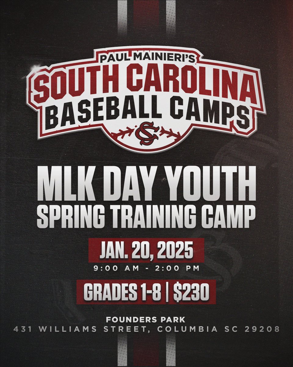 South Carolina Baseball Camps tweet media