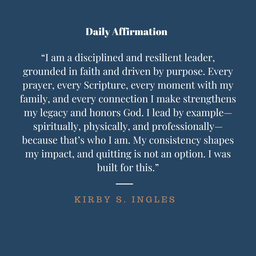 InglesKirby's tweet photo. I am a disciplined and resilient leader, grounded in faith and driven by purpose. Every prayer, every Scripture, every moment with my family, and every connection I make strengthens my legacy and honors God.
#WarriorOfFaith
#StrengthThroughScripture
#FaithOverFear
#LeadWithFaith https://t.co/hq7bH6yYSk