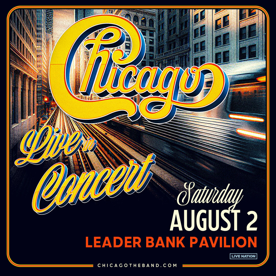 105.7 WROR (@1057wror) on Twitter photo JUST ANNOUNCED! <a href="/chicagotheband/">Chicago, the band</a> is coming to the Leader Bank Pavilion in August! Tickets on-sale on Friday at 10am! JUST ANNOUNCED! <a href="/chicagotheband/">Chicago, the band</a> is coming to the Leader Bank Pavilion in August! Tickets on-sale on Friday at 10am!