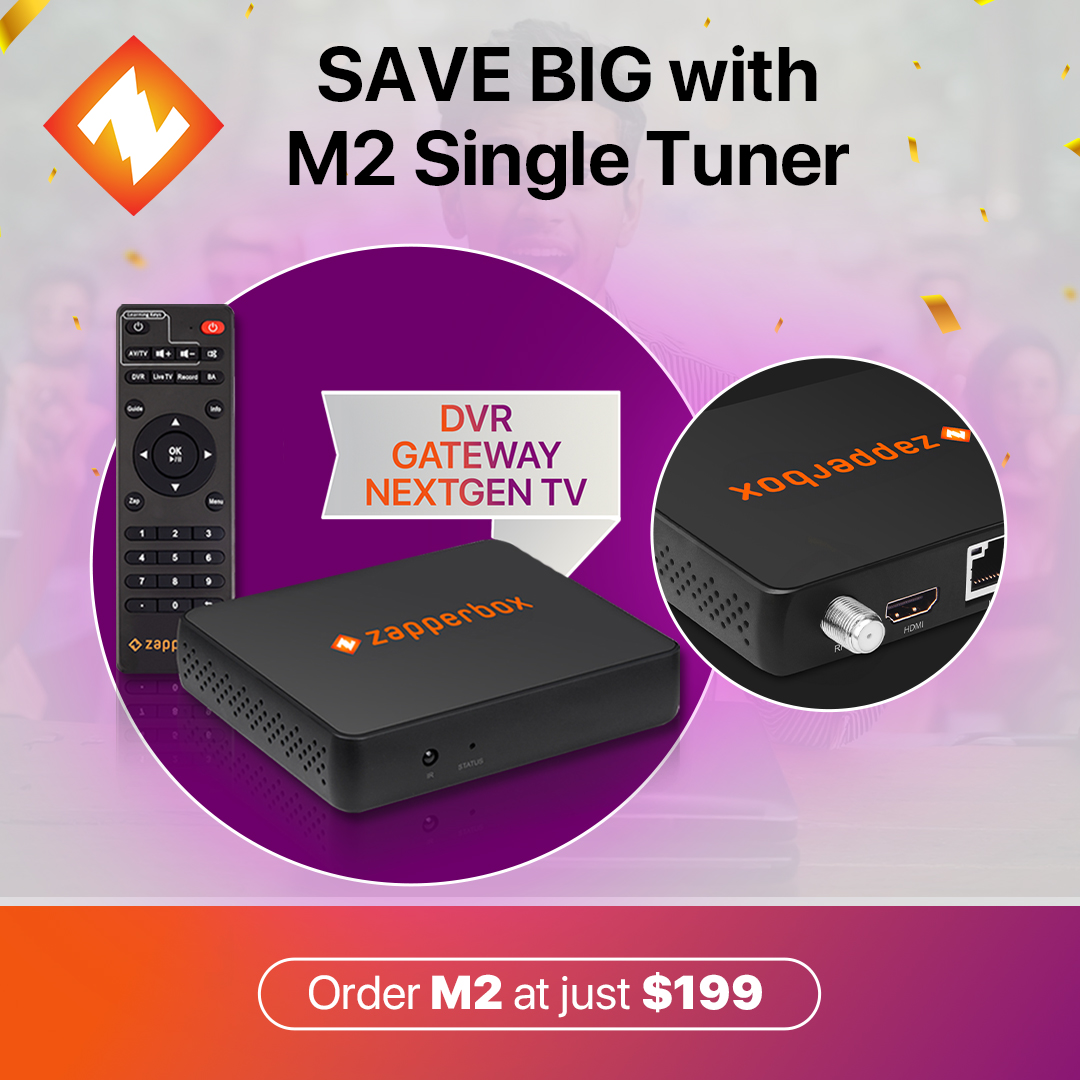 BoxZapper's tweet image. Kickstart 2025 with huge savings on ZapperBox!
✨ The M2 single tuner is now just $199—your gateway to crystal-clear 4K TV and seamless DVR functionality without monthly fees: zurl.co/w9G04

Order today and save big!

#ZapperBoxM2 #TVUpgrade #NextGenTV #CordCutting
