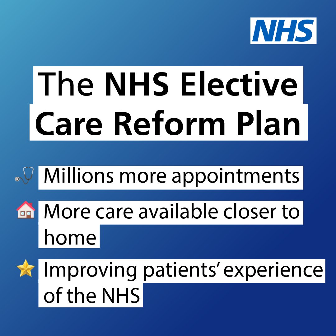 Millions of people are set to receive faster diagnoses and treatment thanks to a major new NHS plan.

This ambitious blueprint will give patients more control of their own care. ow.ly/xwog50UAUM4