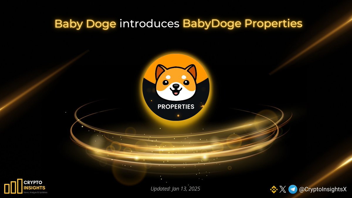 📢 @BabyDogeCoin introduces BabyDoge Properties @Properties_BD aims to  become the largest Real Estate token in the market With BabyDoge Properties  users can purchase properties with crypto. Explore luxury homes,  apartments, and more.