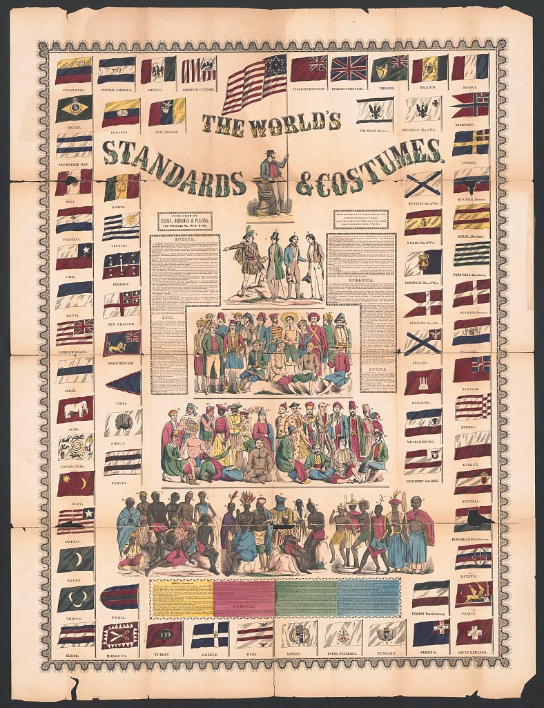 JMurdock3890's tweet image. 📜📰Historical Illustration📜📰

Check out this fascinating vintage illustration of "The World's Standards &amp;amp; Costumes"! 🌍✨ It showcases flags and traditional outfits from around the globe, highlighting the rich diversity of our planet. 🇺🇸🇬🇧🇨🇳🇮🇳🇿🇦 #WorldFlags #CulturalDiversity