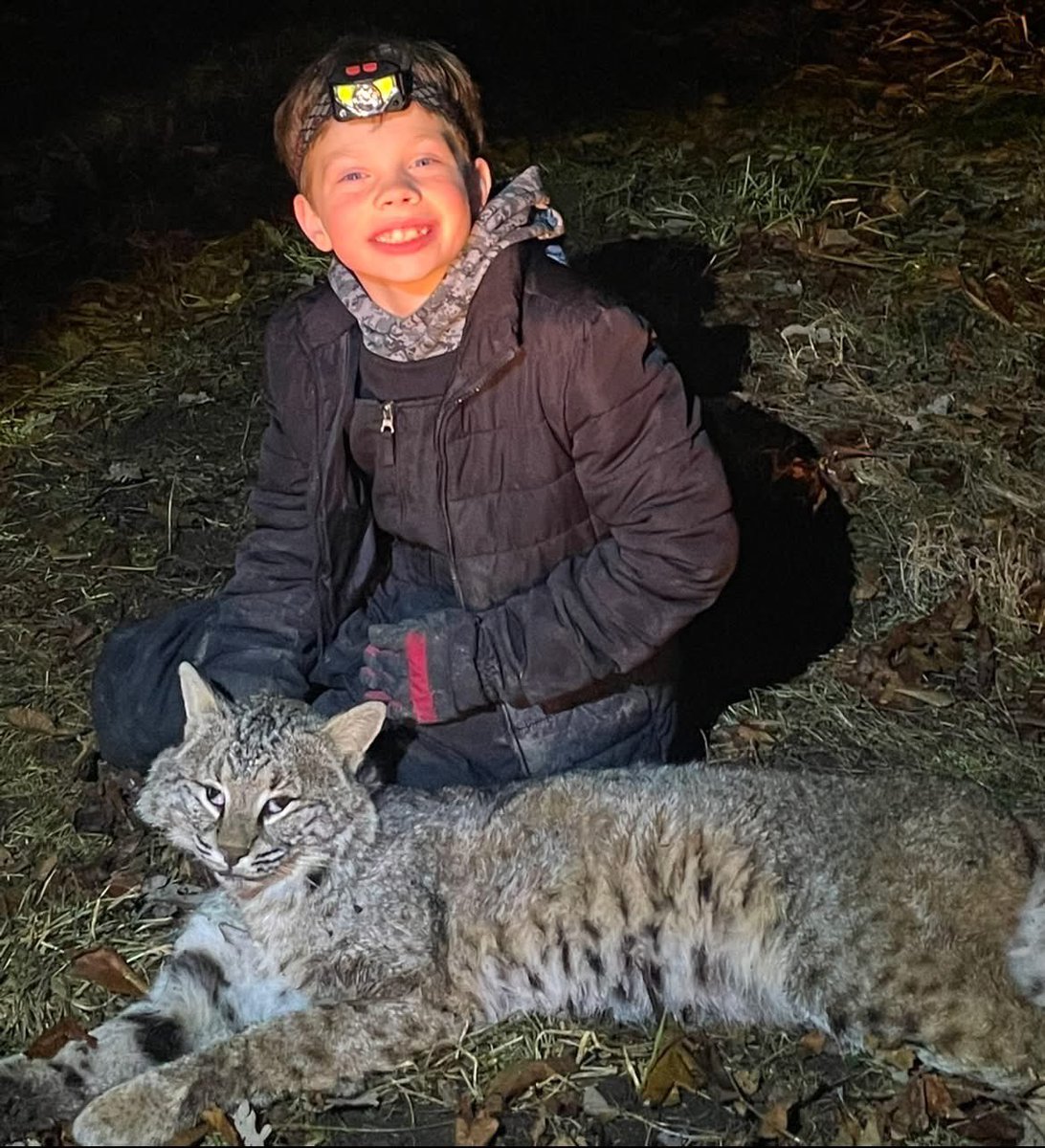 Xpose Trophy Hunting (@xposetrophyhunt) on Twitter photo Maverick Ferguson, Wisconsin trapped his 1st bobcat. No hope, no future for the planet's precious wildlife, with killers as young as this. Brainwashed by the parents. 🤬RT
#BanTrapping
<a href="/SARA2001NOOR/">Sara✌️💙🍉peaceFOReveryone</a> <a href="/Angelux1111/">Angel</a> <a href="/Gail7175/">WatchDominion.com Ⓥ</a> <a href="/Lin11W/">🌱🌹❤️ Anonymous for the voiceless ❤️🌹🌱</a> <a href="/Protect_Wldlife/">PROTECT ALL WILDLIFE</a> <a href="/ZacGoldsmith/">Zac Goldsmith</a> Maverick Ferguson, Wisconsin trapped his 1st bobcat. No hope, no future for the planet's precious wildlife, with killers as young as this. Brainwashed by the parents. 🤬RT
#BanTrapping
<a href="/SARA2001NOOR/">Sara✌️💙🍉peaceFOReveryone</a> <a href="/Angelux1111/">Angel</a> <a href="/Gail7175/">WatchDominion.com Ⓥ</a> <a href="/Lin11W/">🌱🌹❤️ Anonymous for the voiceless ❤️🌹🌱</a> <a href="/Protect_Wldlife/">PROTECT ALL WILDLIFE</a> <a href="/ZacGoldsmith/">Zac Goldsmith</a>