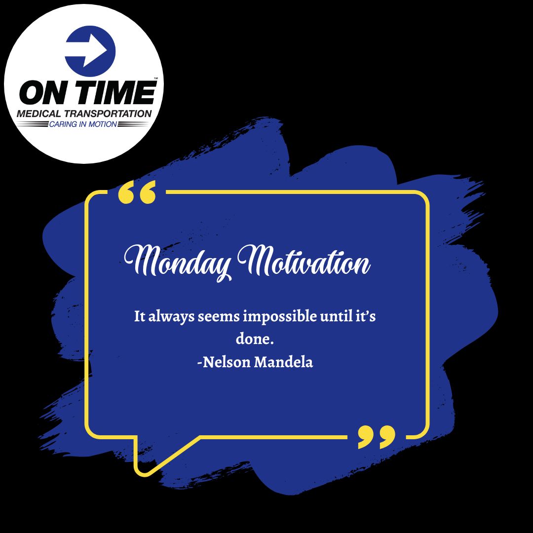 OnTimeAmbulance's tweet photo. Wishing you a joyful Monday! May this week be the one where you achieve what seems unachievable. https://t.co/0pxJbZjrtF