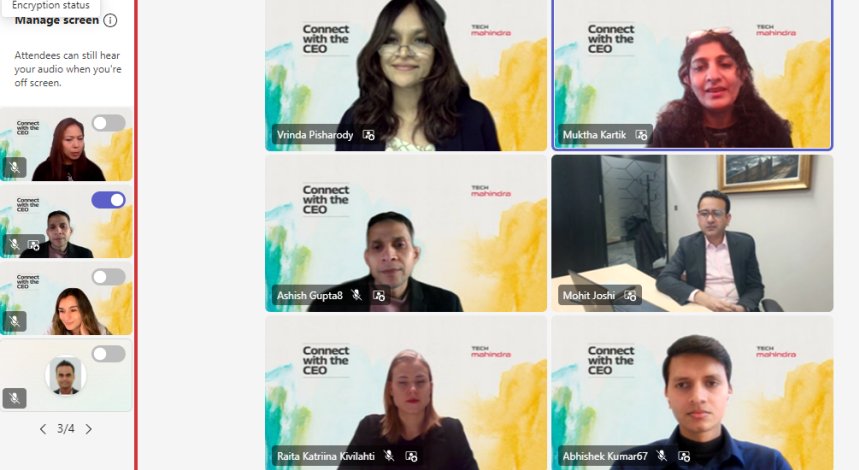 vrindapisharody's tweet photo. "The most underrated skill in any industry is LISTENING.. " said @mohitjoshi74
And that's exactly what he did in an insightful and inspiring chat with associates from Europe in our inaugural virtual #CEOConnect series @tech_mahindra ..
Thanks Mohit for your time and thoughts.. https://t.co/UtgKUFYR1o