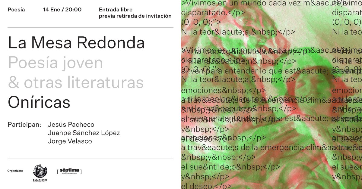 Círculo de Bellas Artes - Casa Europa tweet media