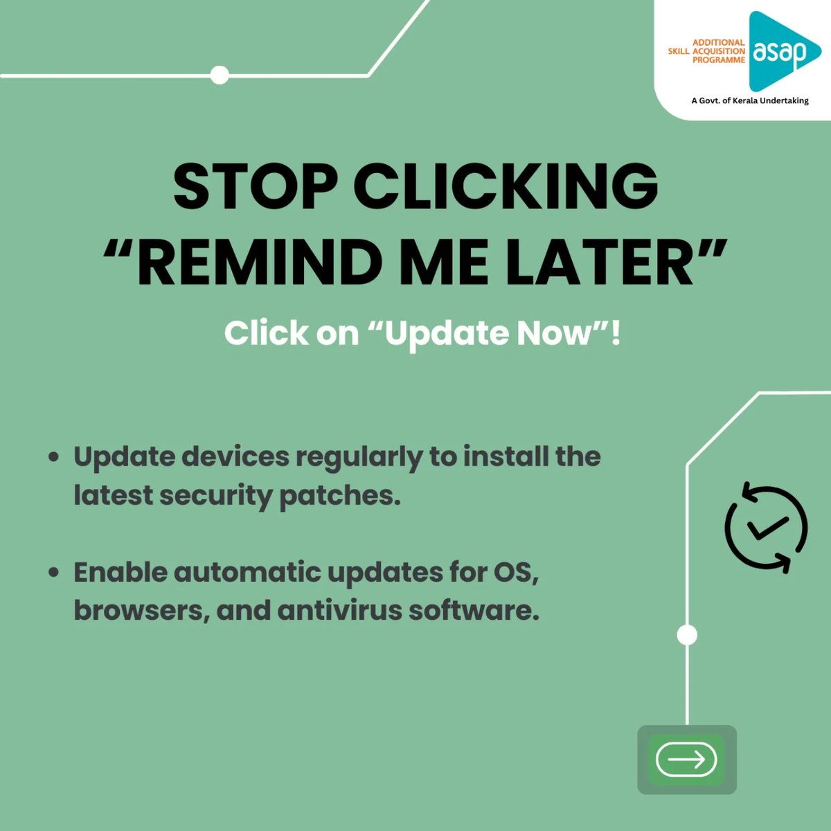 asap_kerala's tweet image. Master the art of online security with ASAP Kerala&apos;s government-certified Cyber Security course and safeguard not only your network but also your future!

#cybersecurity #securityoperationscenter #cybercrime #cyberhacks #onlinesafety #phishing #cybersecuritytips #ASAPKerala