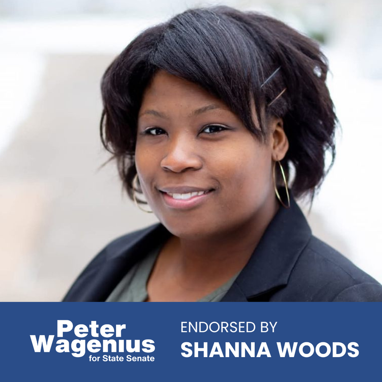 PeterWagenius's tweet photo. Proud to have an endorsement from powerful community organizer, Shanna Woods! 

Thank you for your support.
#votepetersd60 https://t.co/LQpqWGTKuS