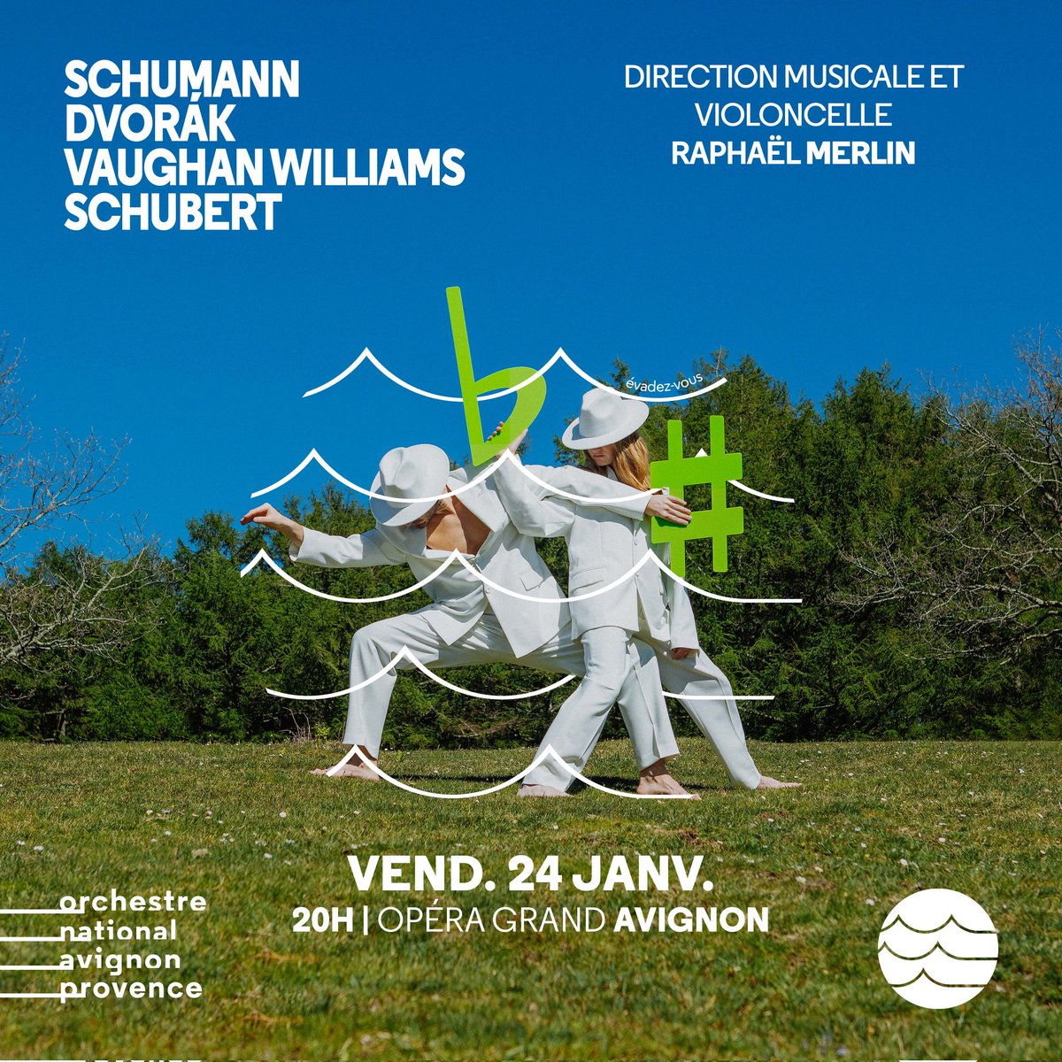 Orchestre national Avignon-Provence (@orchavignonpvce) on Twitter photo L'Onap débute cette année 2025 en beauté avec, pour la première fois en France, une version pour orchestre des Waldszenen de Schummann, orchestrée par Ralph Breitenbach.
Un concert dirigé par <a href="/raphmerlin/">Raphaël Merlin</a> depuis son violoncelle, le 24 janvier à l’Opéra Grand Avignon
#onap2425 L'Onap débute cette année 2025 en beauté avec, pour la première fois en France, une version pour orchestre des Waldszenen de Schummann, orchestrée par Ralph Breitenbach.
Un concert dirigé par <a href="/raphmerlin/">Raphaël Merlin</a> depuis son violoncelle, le 24 janvier à l’Opéra Grand Avignon
#onap2425