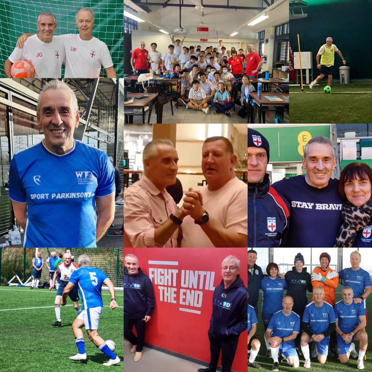 So very, very proud and honoured to be flying with the #England #Parkinsons #WalkingFootball squad 🏴󠁧󠁢󠁥󠁮󠁧󠁿 to Tampa, USA tomorrow.. ⚽🌍🇺🇸

It's truly been such a privilege and joy to have been playing with and representing the England walking football (and general Parkinson's)