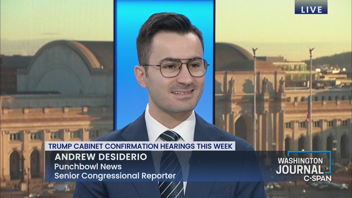 CSPANClassroom's tweet image. Senior Congressional Reporter at @PunchbowlNews @AndrewDesiderio previewed confirmation hearings for President-elect @realDonaldTrump's cabinet picks: c-span.org/classroom/docu….

#Trump #Cabinet #Confirmation #Hegseth #Gabbard #Rubio #Senate #POTUS