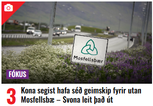 Staðreynd: Eina fólkið sem er ekki með myndavél í símanum sínum, er fólkið sem sér geimskip.