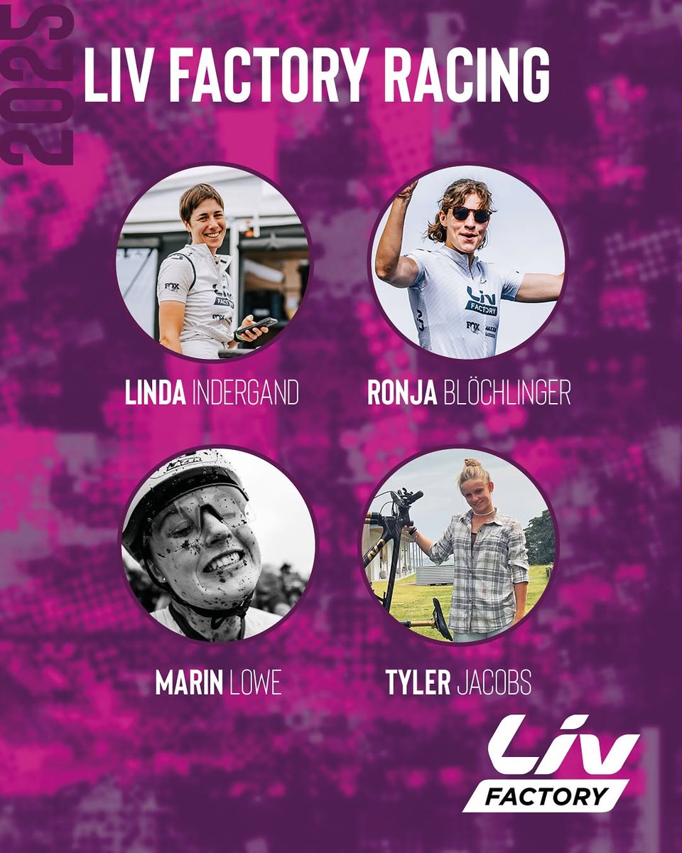 Un equipo fuerte y objetivos ambiciosos🔥

¡Liv Factory Racing vuelve con nuevos talentos y ambiciones!

🌍 Regresan a la categoría XCO Elite las atletas suizas, Linda &amp; Ronja.

También estamos encantados de presentar a las promesas sub23 Tyler Jacobs y Marin Lowe.