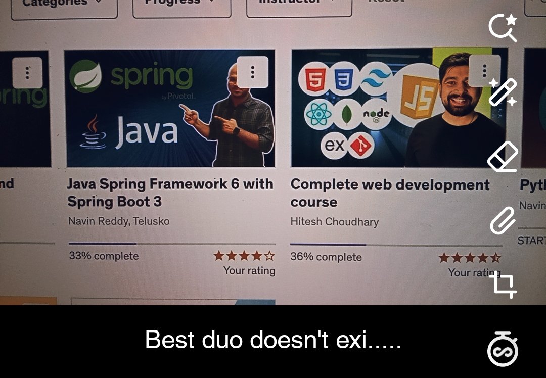 ayush_maan_'s tweet image. Best duo doesn&apos;t exi.....

#Java #javaprogramming #mernstack #WebDevelopment #udemy
