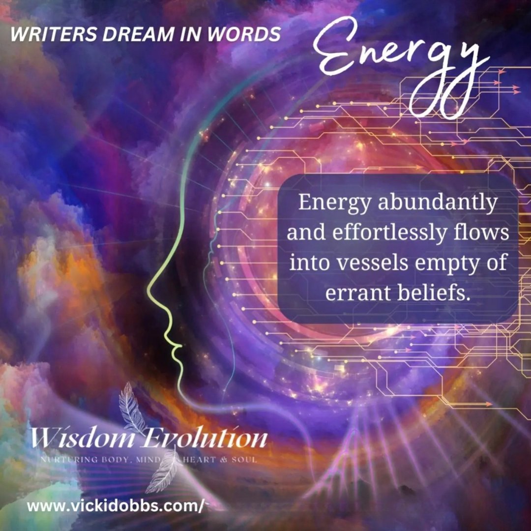 WisdomEvolution's tweet image. When we clear ourselves of limiting beliefs, we create an inviting space for energy to flow freely and abundantly...vickidobbs.com

#EnergyFlow #AbundanceMindset #PositiveEnergy #EnergyHealing #SelfGrowth
