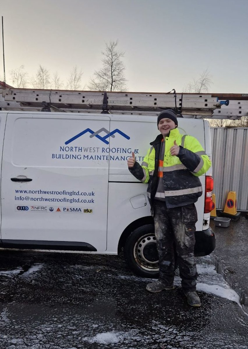 Congratulations to Tommy on securing full time employment with Billy and the brilliant team at North West Roofing! Tommy made a great impression during his 12 week placement &amp; is buzzing to start the new year with a job secured. Result! #youthwork #employability #jobs