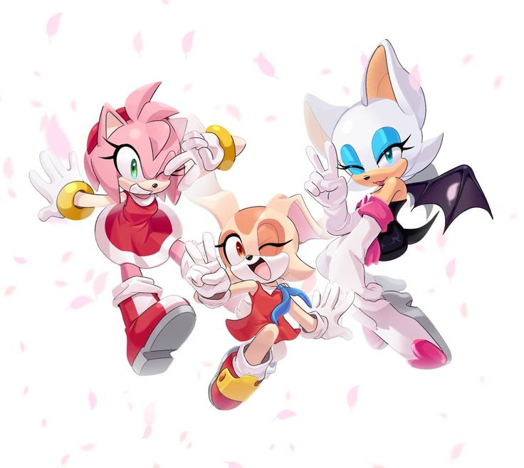 Amy, Cream, or Rouge? ART BY: KIIKIO11 #SonicTheHedgehog #sonicfanart # ...