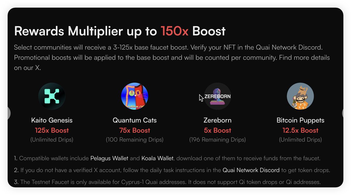 Quai 作为 24 年最重要的挖矿项目，也是作为为数不多可挖的项目，在 24 年底开始参与，早期其实并没有多少人参与，尤其是在 IO 和 Grass 后，挖矿类项目有一段从 FOMO 刀无从下手的时期，这个时候 Quai，Heimi 等项目才出现；

1，它是什么？

Quai Network