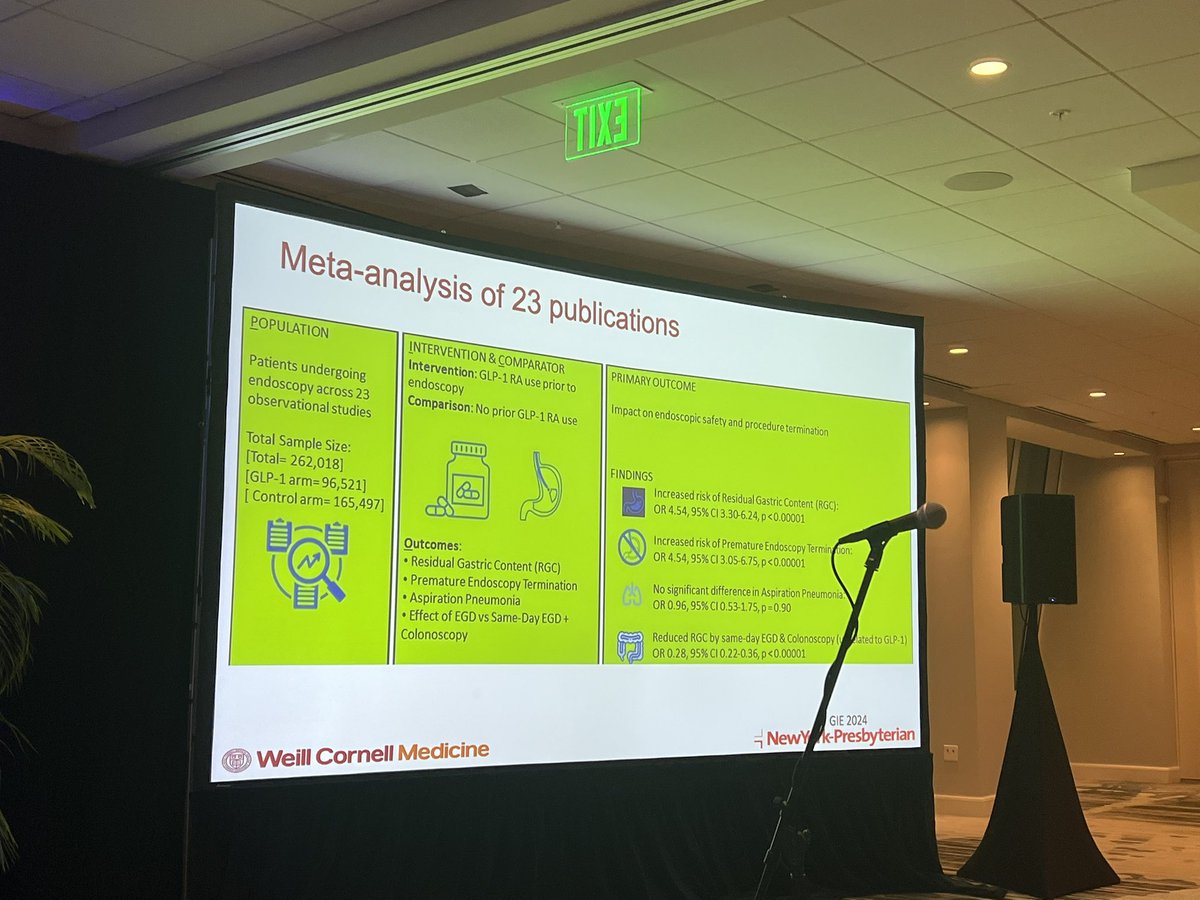 BMoshiree's tweet photo. Multiple referenced to @NeenaSAbrahamMD and her "Abrahamisms" @GuildConference today by @ReemSharaiha @BenjaminLebwohl tday! GLPs are the topic pre procedure recommendations #Metaanalyses @UmaMahadevanIBD https://t.co/wOHGBrgzXG