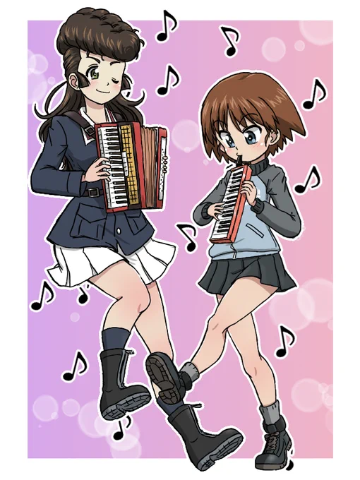 連休の終わりに桂利奈ちゃんとユリでパンツァージャケットとりかえっこ作戦です! 