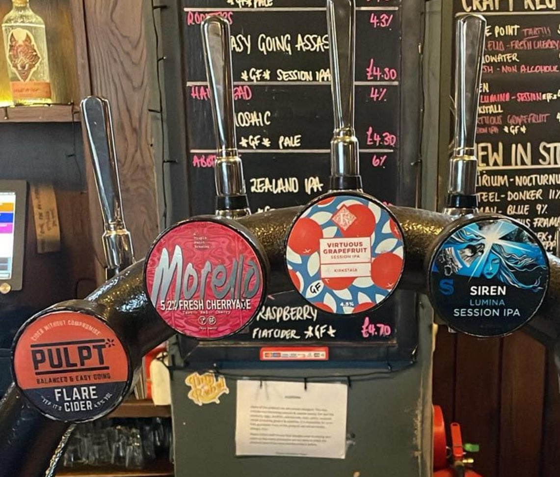 Gluten Free Tap take on now! 7 cask 2 cider and 4 kegs!!