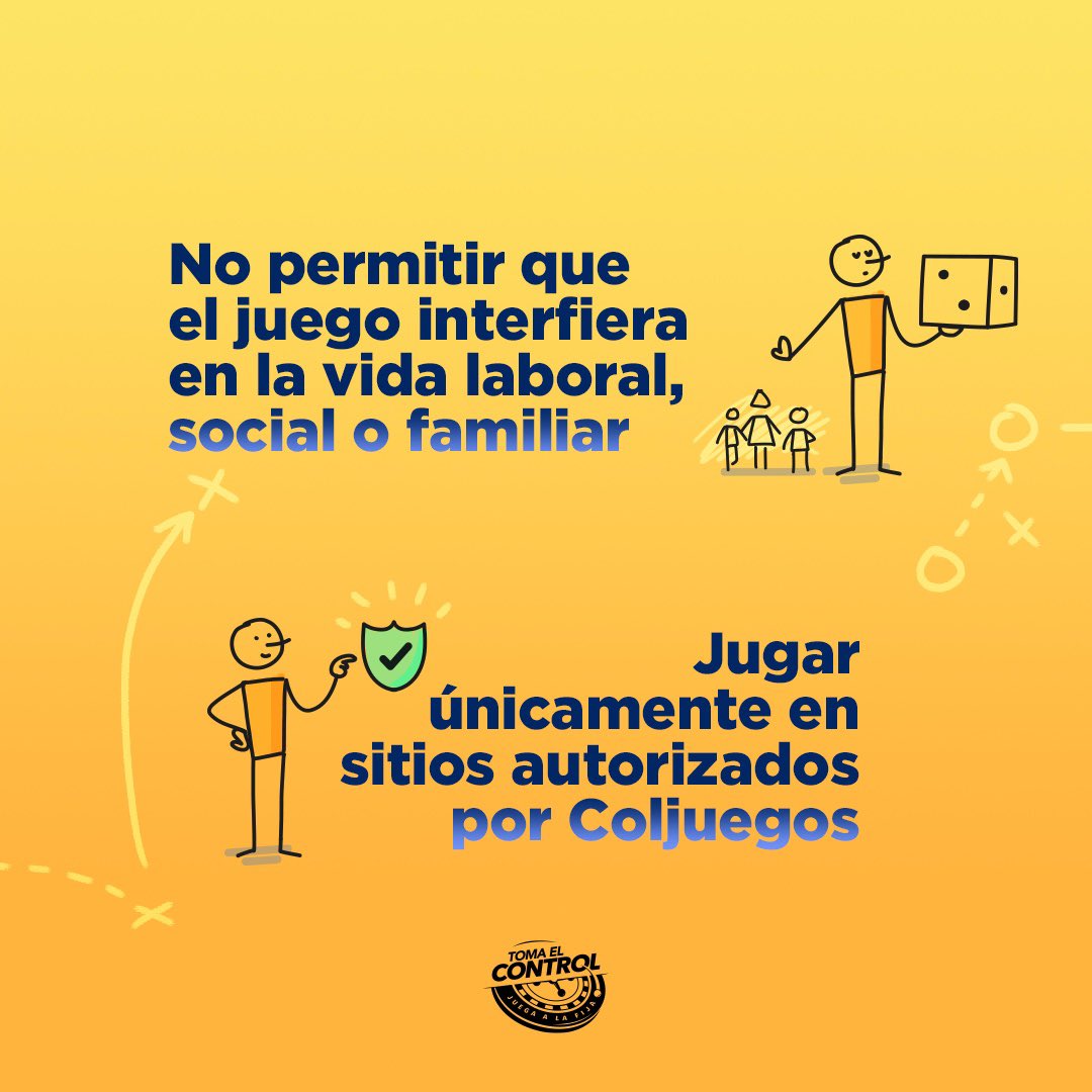 StakeColombia's tweet image. Un buen jugador es el que #TomaElControl y no deja que su vida personal sea afectada por juegos que deben funcionar como entretenimiento.

Junto a @ColjuegosCo te brindamos algunas de las normas de un jugador responsable: