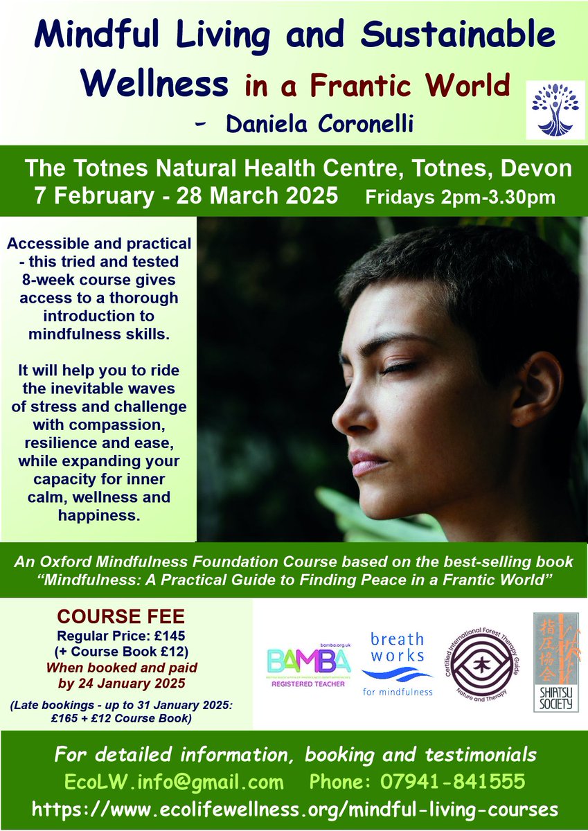 InfoM4w's tweet photo. Still some places left on this tried and tested 8-week course starting on 7 February. Welcome to Join for starting the 2025 with fresh resilience and caring tools. Early Bird 📷discount until 25 January 25. For full information: https://t.co/t4JblEqM84 https://t.co/yfvaHeH67J