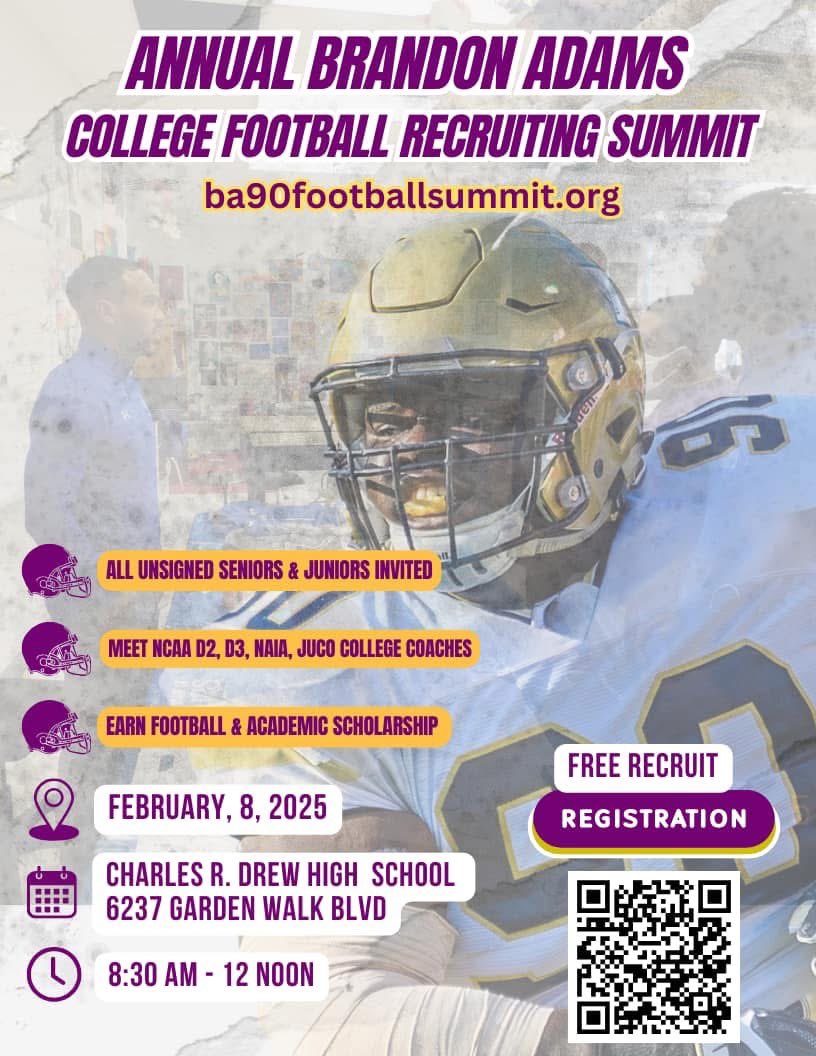 If you’re serious about playing college football and you’re unsigned 2025, here’s your opportunity to sell yourself in person to college coaches.