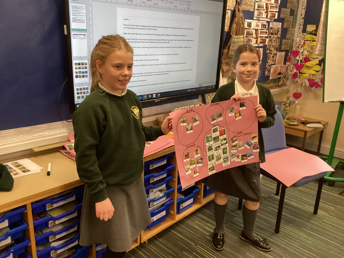 StOswaldsCE's tweet photo. Some great classification work of living things in Goldfinches today #stoswaldsscience https://t.co/3dphgi9SsU