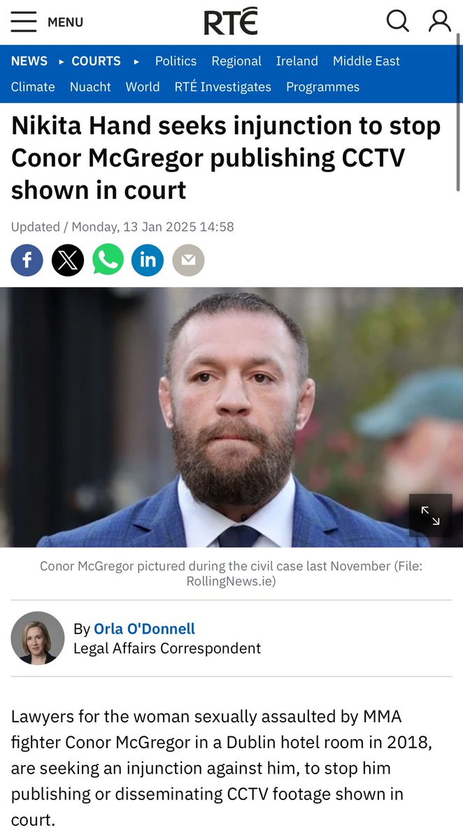 Why would someone who claims to be a victim want evidence covered up? 

I’m going to guess they the evidence doesn’t support her story. 

It’s become clear as day that <a href="/TheNotoriousMMA/">Conor McGregor</a> never done what he was accused of and this civil case was a witchhunt.