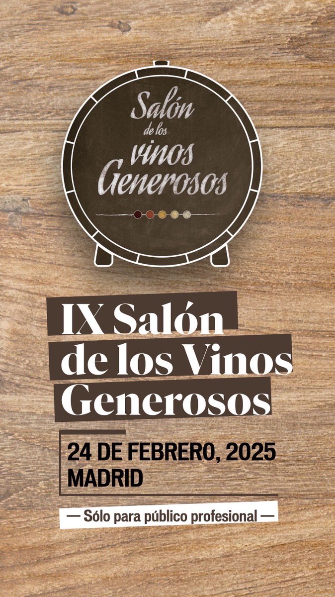 CalduchVino's tweet photo. El IX Salón de los Vinos Generosos, dulces y fortificados, organizado por Calduch Comunicación, se celebrará el lunes 24 de febrero, un evento dirigido a profesionales del sector. Un espacio donde podrás conocer y degustar los vinos de diferentes bodegas.#bodegas #generosos #vino https://t.co/y1sPgrxMiR