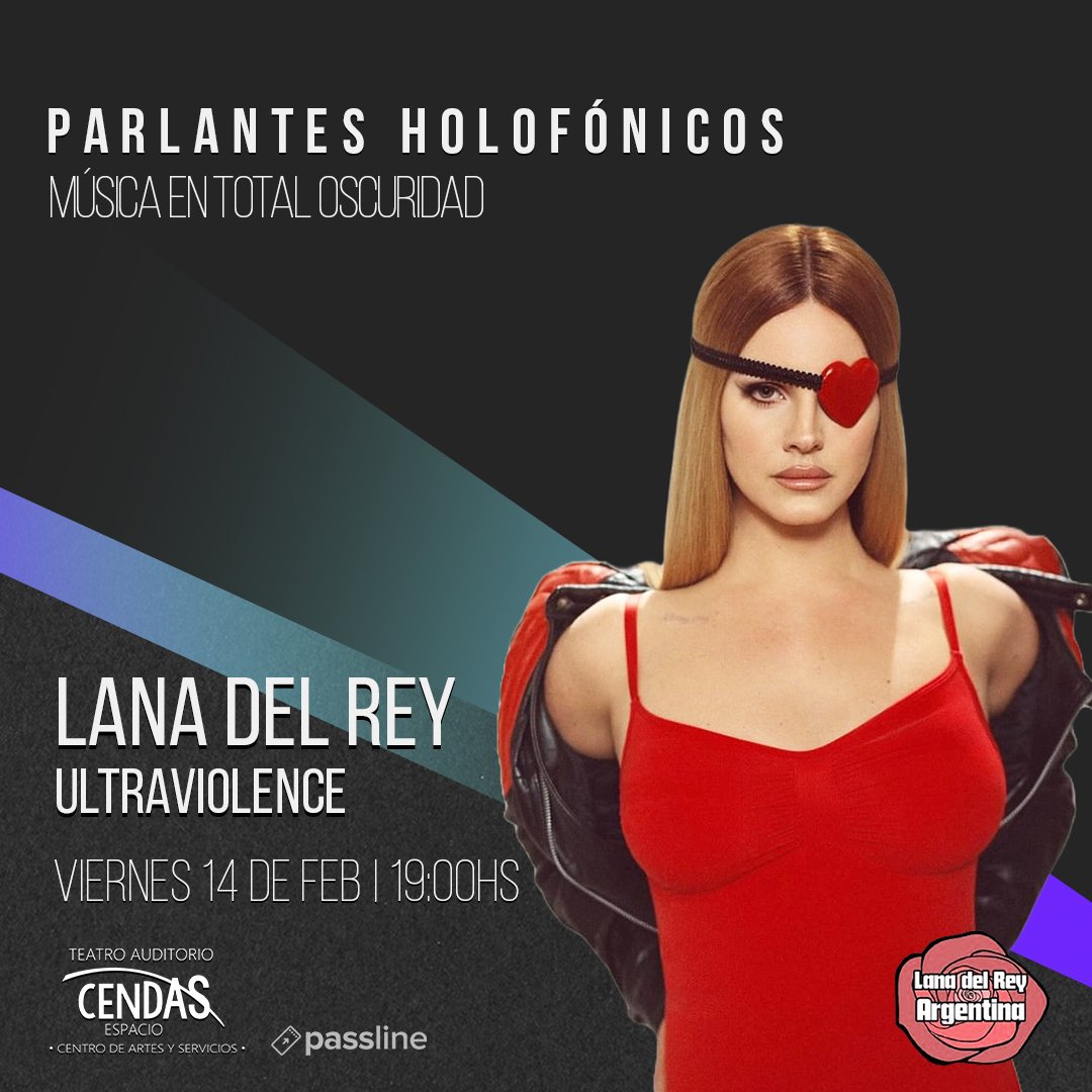 Especial San Valentin en <a href="/PHolofonicos/">ParlantesHolofonicos</a> 🖤

💿 𝗨𝗟𝗧𝗥𝗔𝗩𝗜𝗢𝗟𝗘𝗡𝗖𝗘 

🗓️ Viernes 14/02 - 19:00hs

🎟 Entradas disponibles: passline.com/sitio-evento/l…

📍Te esperamos en Espacio Cendas - Bulnes 1350, Palermo, CABA.

📵 Prohibido el uso de celular en la sala.