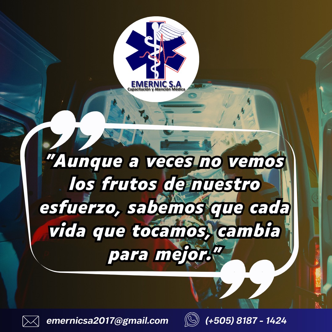 EmernicSA's tweet photo. 💪En la atención prehospitalaria, muchas veces no llegamos a ver el desenlace completo, pero lo que importa es que cada intervención cuenta. 

🚑Su dedicación hace una diferencia profunda en el bien.

👉Que tenga un excelente inicio de semana. https://t.co/QrkxX2QlPM