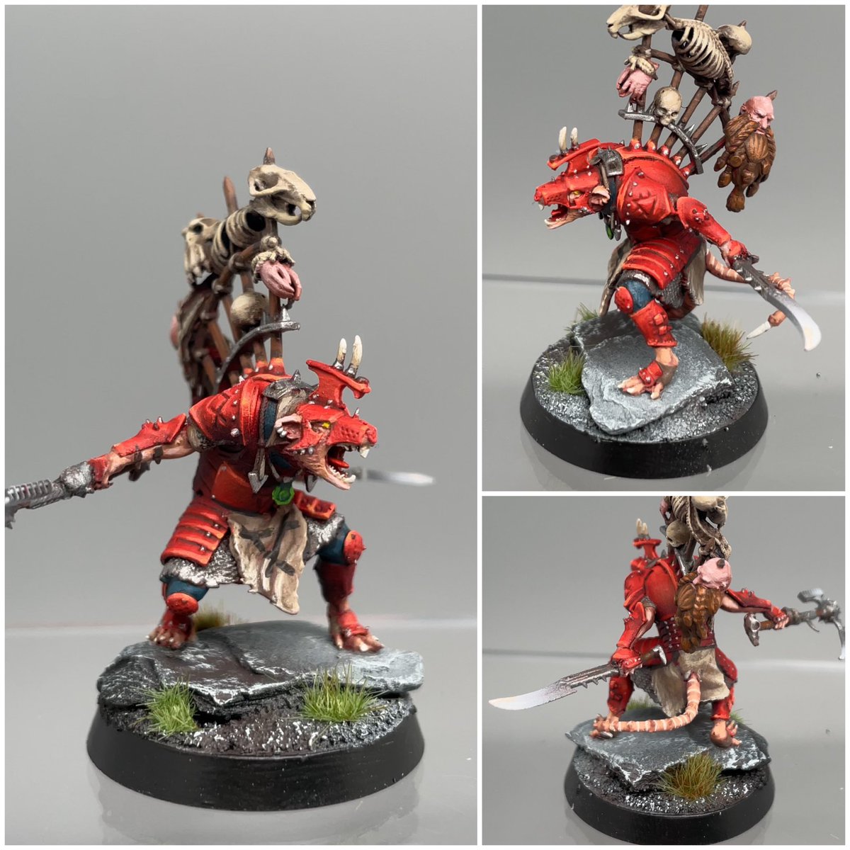 The dwarf strongholds are preparing as Queek Headtaker lead the clan Mors assault on the mountain 🏔️ #Skaven commission 🎨