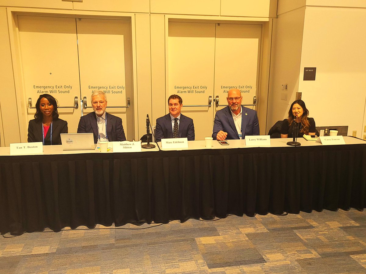 MarcEdelman's tweet photo. I had a blast attending the #AALS conference in San Francisco and speaking about the future of college sports on the sports law section panel. Thank you, @ProfTanBoston, for inviting me to participate. https://t.co/yVph4WVjea