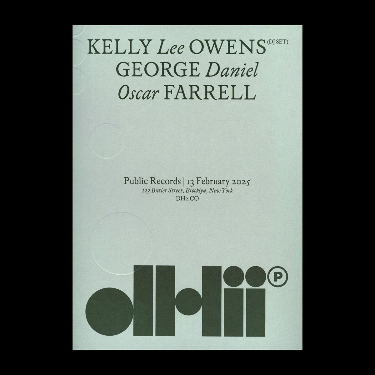 dh2

Public Records, New York City, 13th February 2025

dh2.ffm.to/publicrecords