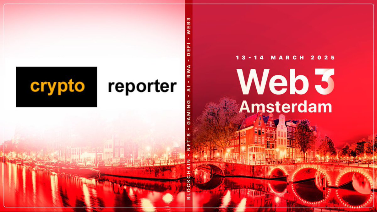 web3_warsaw's tweet photo. 📢 We’re excited to announce that @ReporterCrypto is one of our Media Partners at Web3 Amsterdam!

✨ Be inspired by the innovative narratives of a trailblazing media company shaping Web3’s new frontier.

🎟 Grab your ticket with CODE: web3  
https://t.co/kG8YQiKn3i https://t.co/k0PfZg6tJS