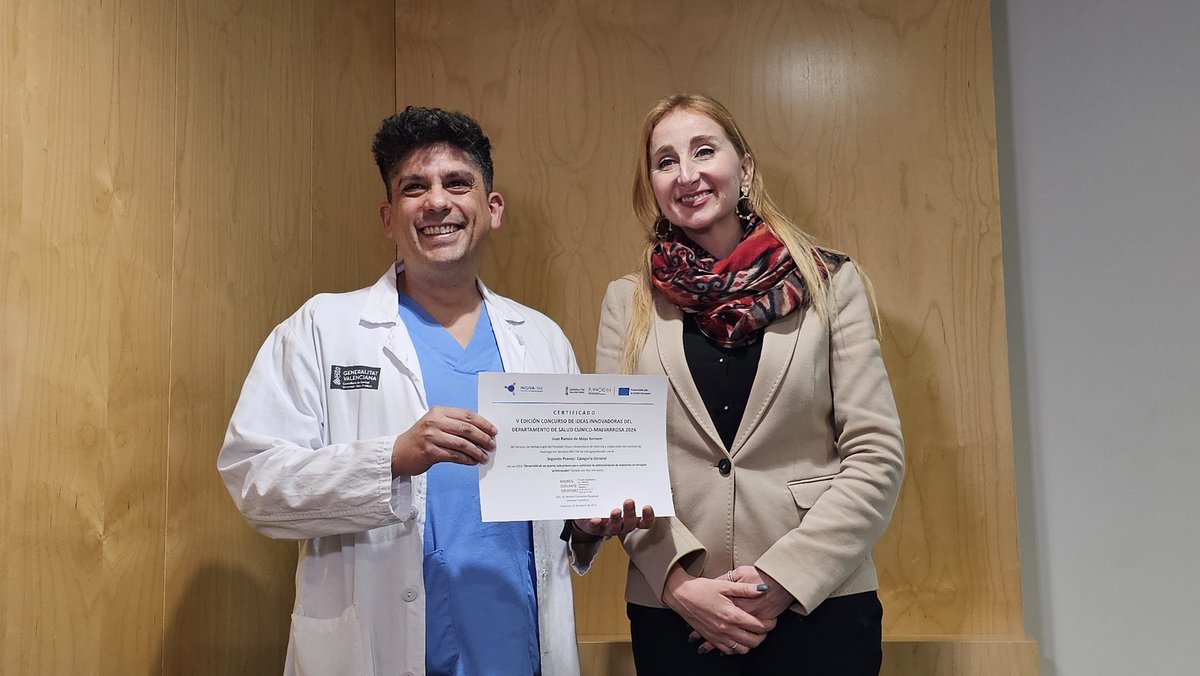💡 Entrega de premios del V concurso Ideas Innovadoras <a href="/incliva_iis/">INCLIVA</a> para profesionales del <a href="/GVAclinic/">Hospital Clínic de València</a> 

🆕️Este año se han recibido 33 propuestas. Gracias a tod@s los profesionales por vuestra participación 

Info 👉lc.cx/gHFsEq